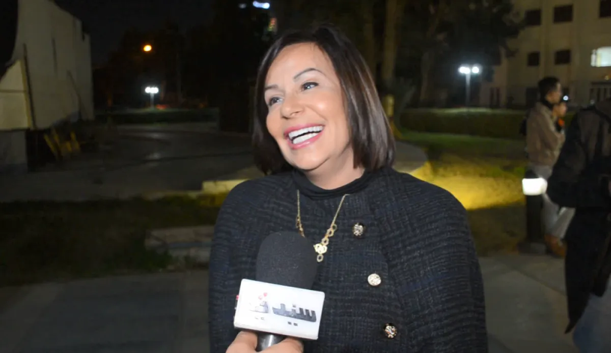 شاهيناز العقاد خلال لقائها مع كاميرا سيدتي - الصورة خاصة بسيدتي