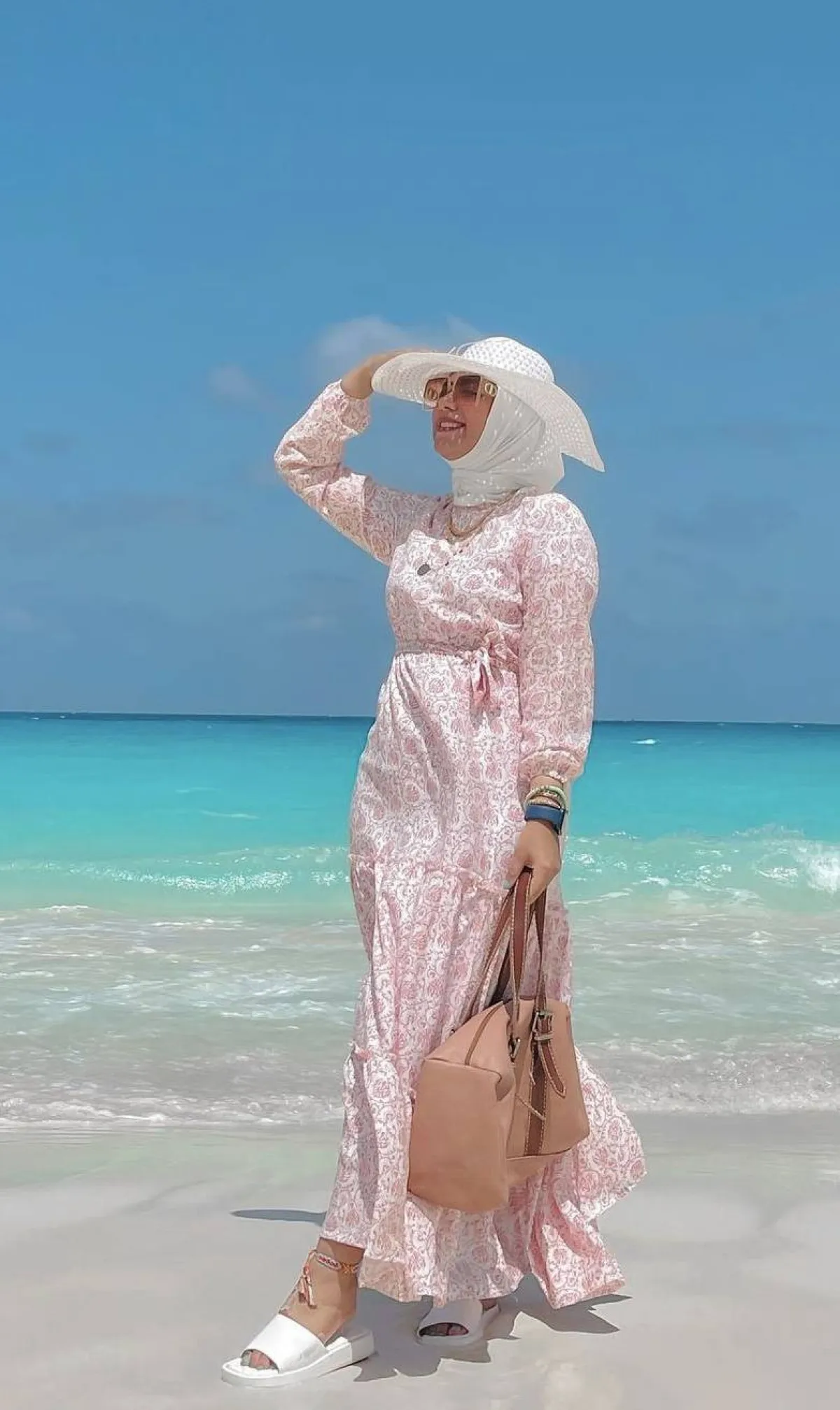 فستان منقوش