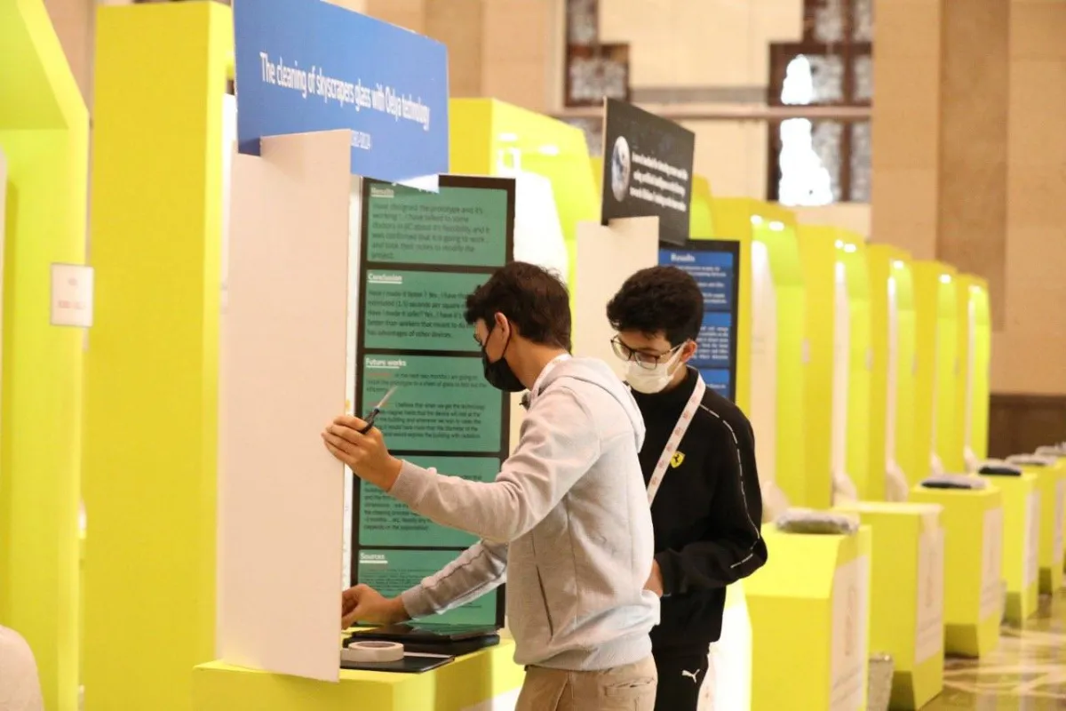 152 طالبا وطالبة يشاركون في التصفيات النهائية لأولمبياد "إبداع 2022" - الصورة من حساب مؤسسة موهبة على تويتر