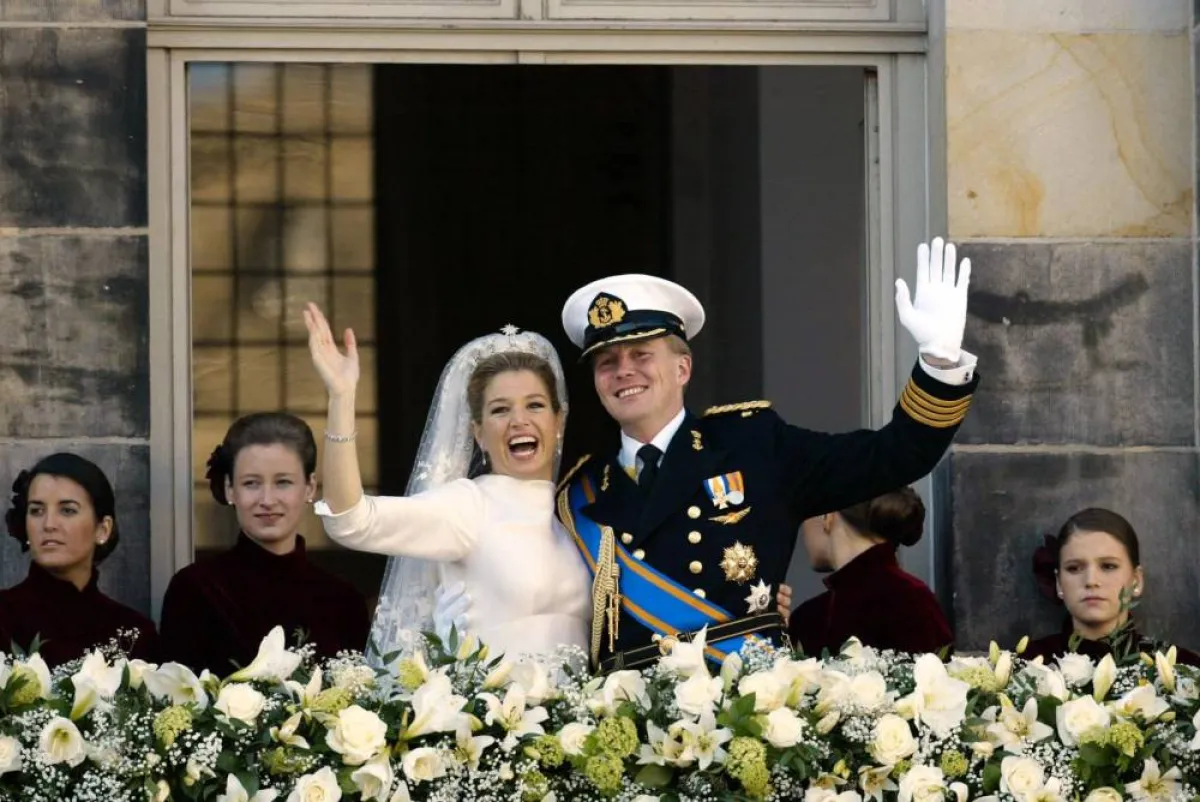 زواج الملك ويليم ألكسندر والملكة ماكسيما- الصورة من حساب البيت الملكي الهولندي على فيسبوك