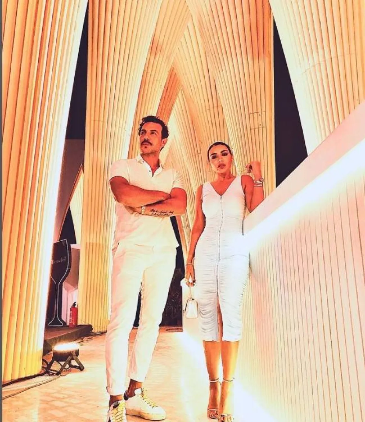 باسل خياط وزوجته ناهد زيدان- الصورة من حسابه على انستغرام 