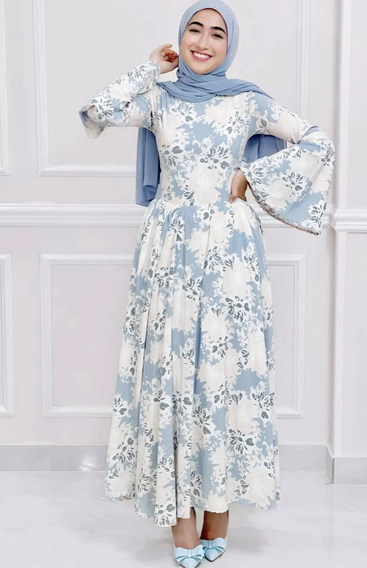 فستان ربيعي هادئ