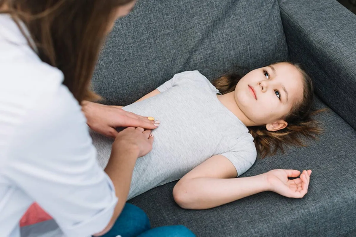 صورة لطفلة مريضة