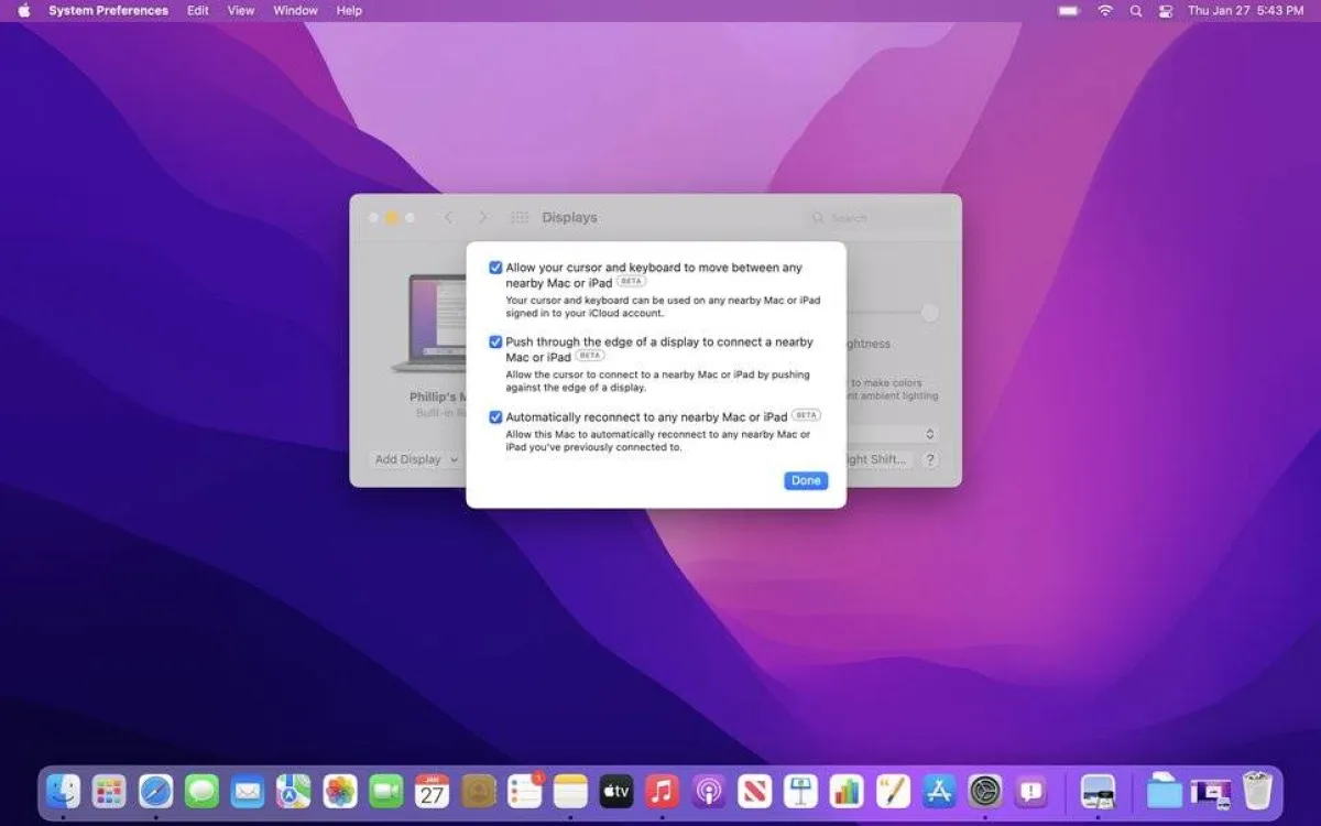 صورة لتفعيل ميزة يونيفرسال كونترول