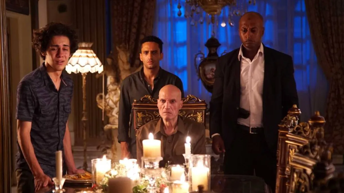 مجدي ادريس وعمر رزيق ومحمد حاتم في مسلسل منورة بأهلها - الصورة من المسؤول الإعلامي لمجموعة mbc 