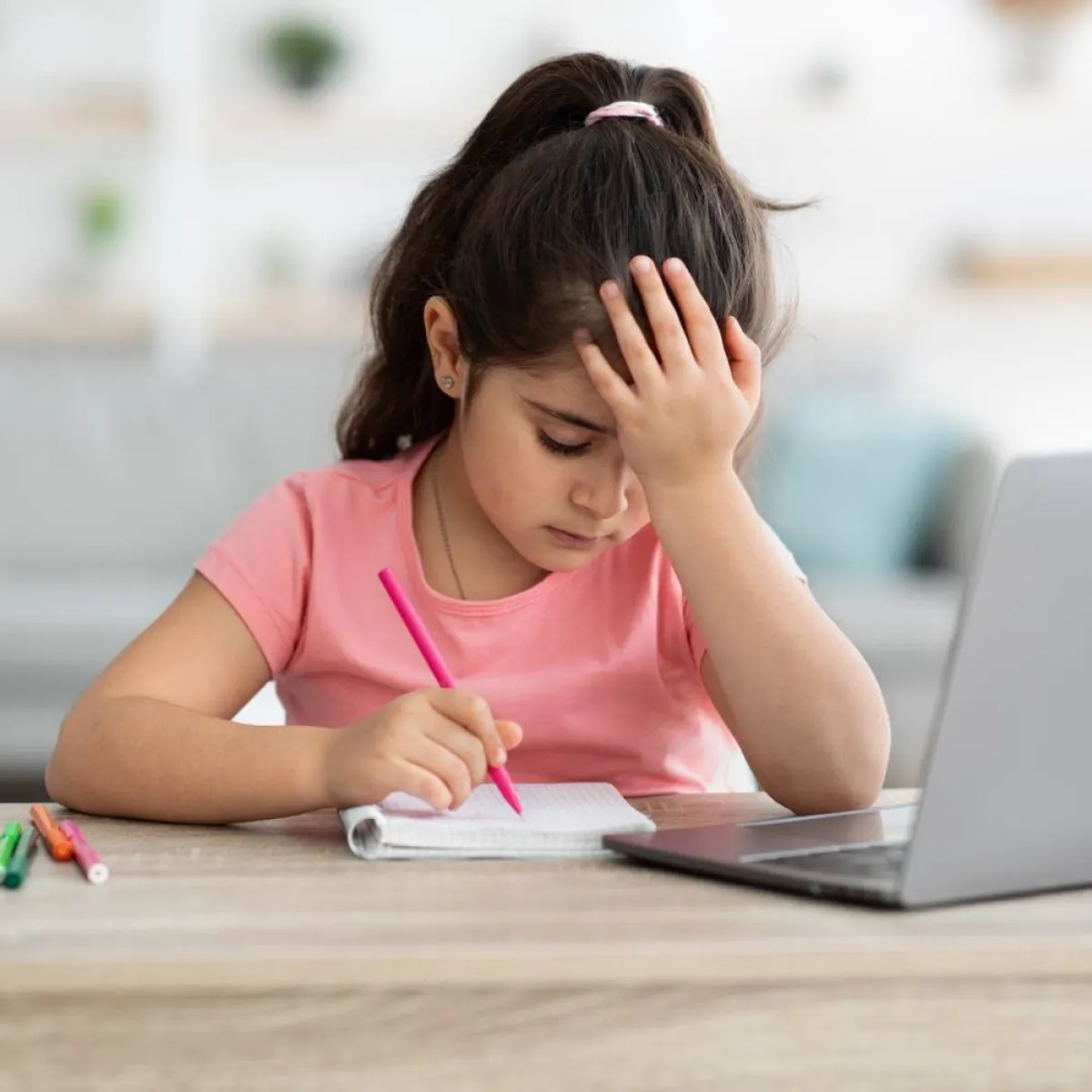 صورة لطفلة تعاني من الاحتقان 