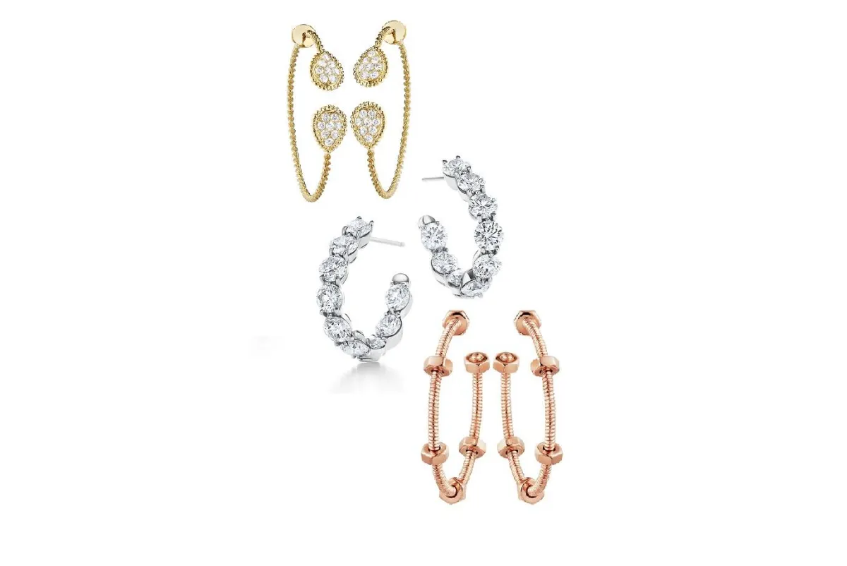 موديلات أقراط Hoop مفتوحة لشتاء 2022