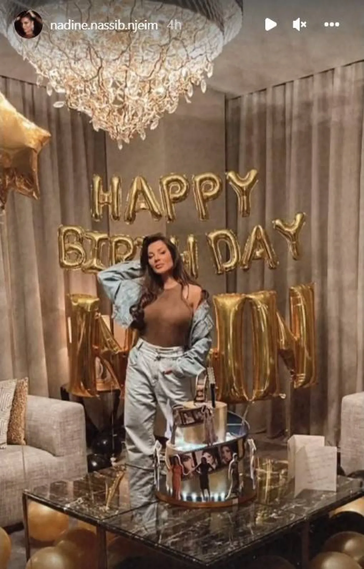 نادين نجيم - الصورة من ستوري حسابها على انستغرام 