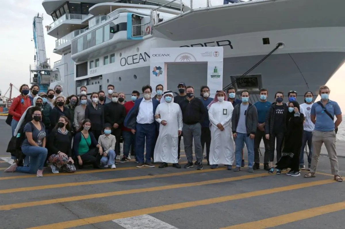 مركز تنمية الحياة الفطرية يطلق سفينتي "أوشن إكسبلورر" و"العزيزي" لاستكشاف البحر الأحمر - الصورة من حساب المركز على تويتر