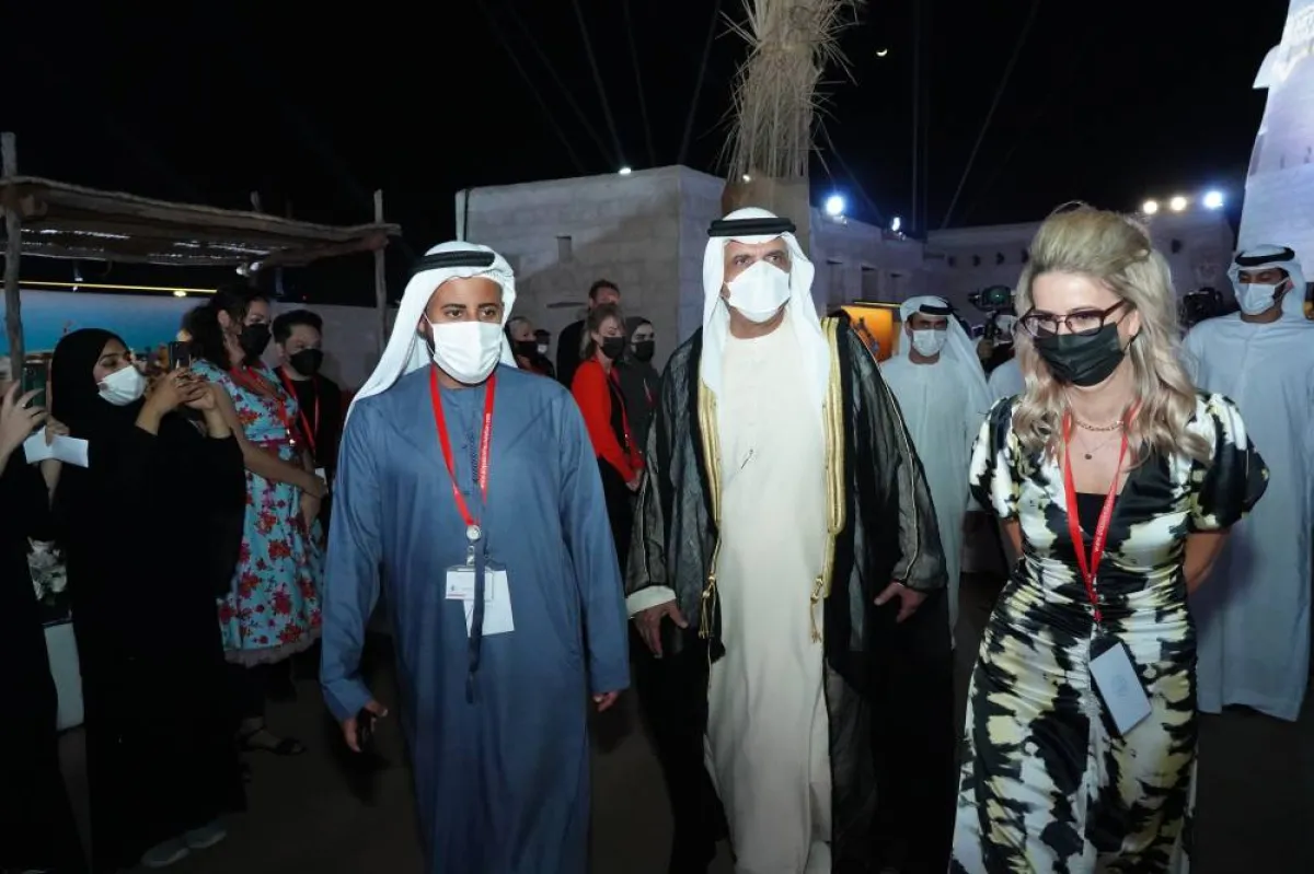 انطلاق فعاليات الدورة العاشرة من مهرجان رأس الخيمة للفنون البصرية - الصورة من الحساب الرسمي للمكتب الإعلامي لحكومة رأس الخيمة على تويتر