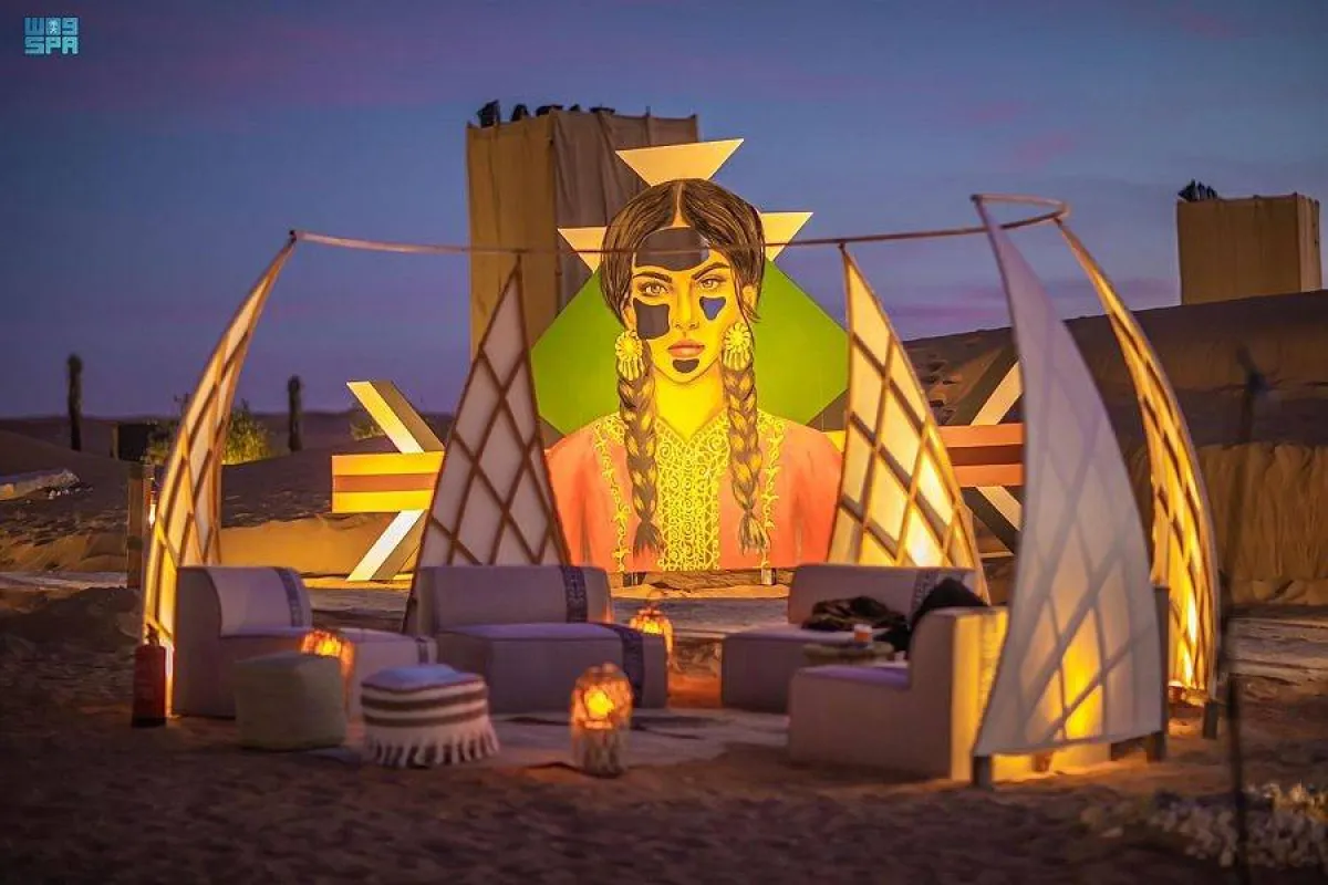 جداريات فنية تجذب زوار موسم الرياض في أوايسس - الصورة من واس