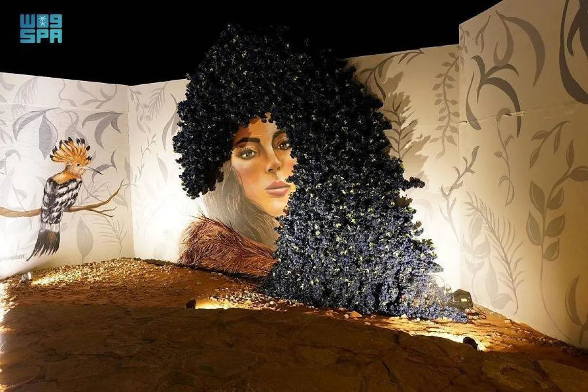 جداريات فنية في أوايسس - الصورة من واس