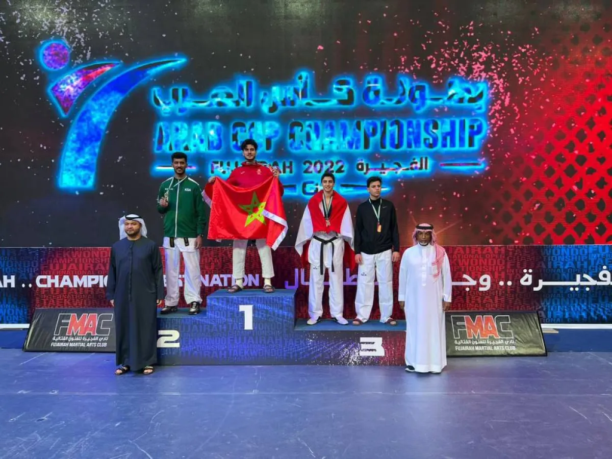 لاعب المنتخب السعودي للتايكوندو أحمد المولد - الصورة من حساب الاتحاد السعودي للتايكوندو على تويتر