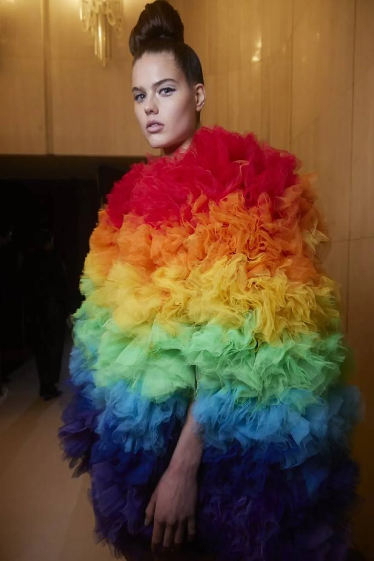 فستان من وحي الوان قوس قزح من يانينا 