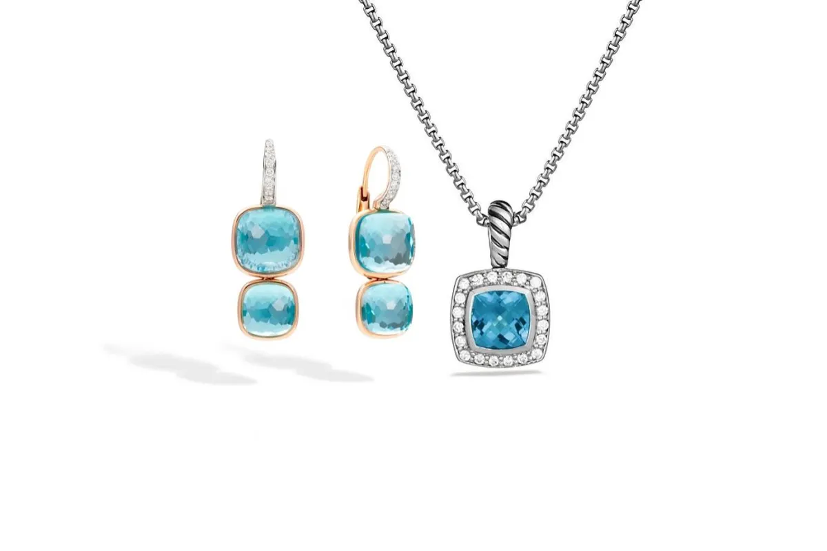 مجوهرات مرصعة بالتوباز الزمردي لأناقة 2022