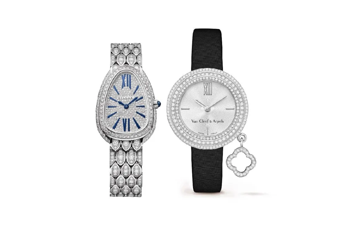 ساعات نسائية رسمية مرصعة بالألماس 2022