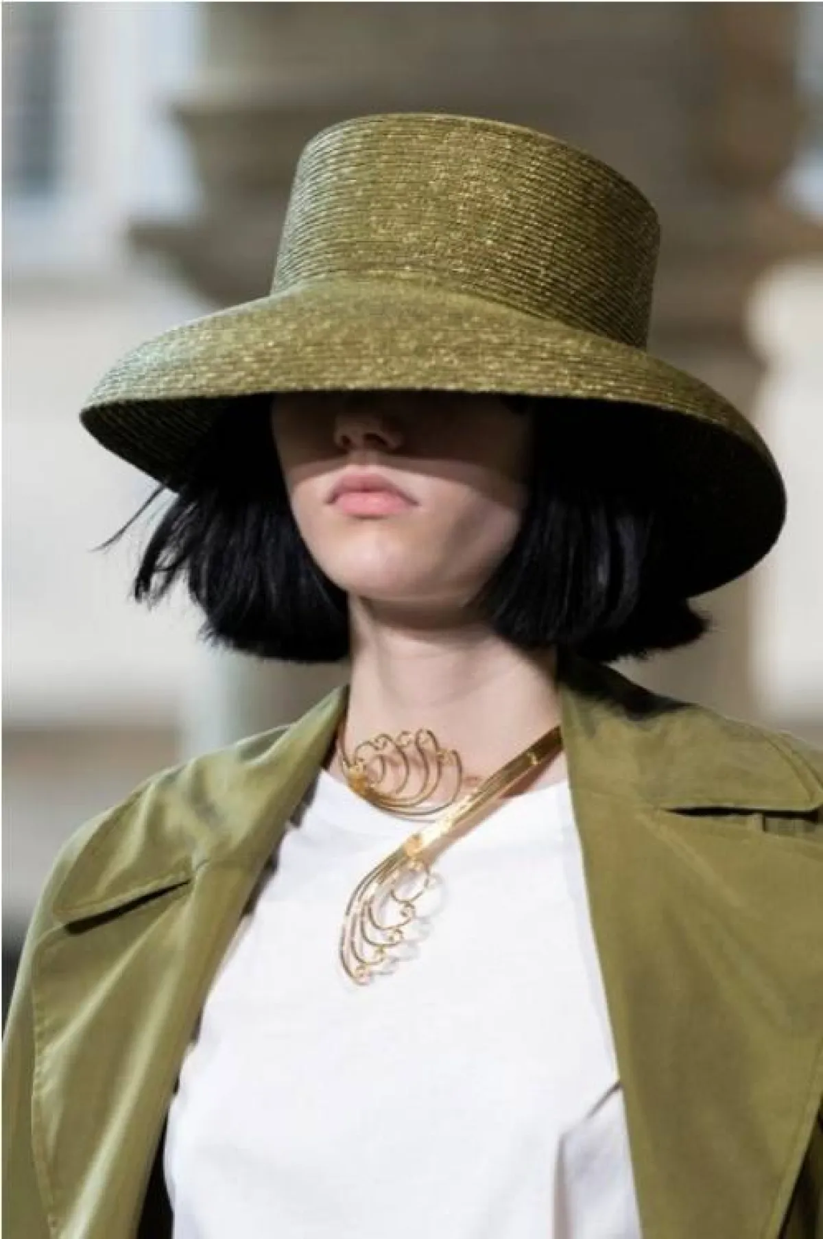 قبعة الرأس الدلو من البرتا فيرريتي   Alberta Ferretti