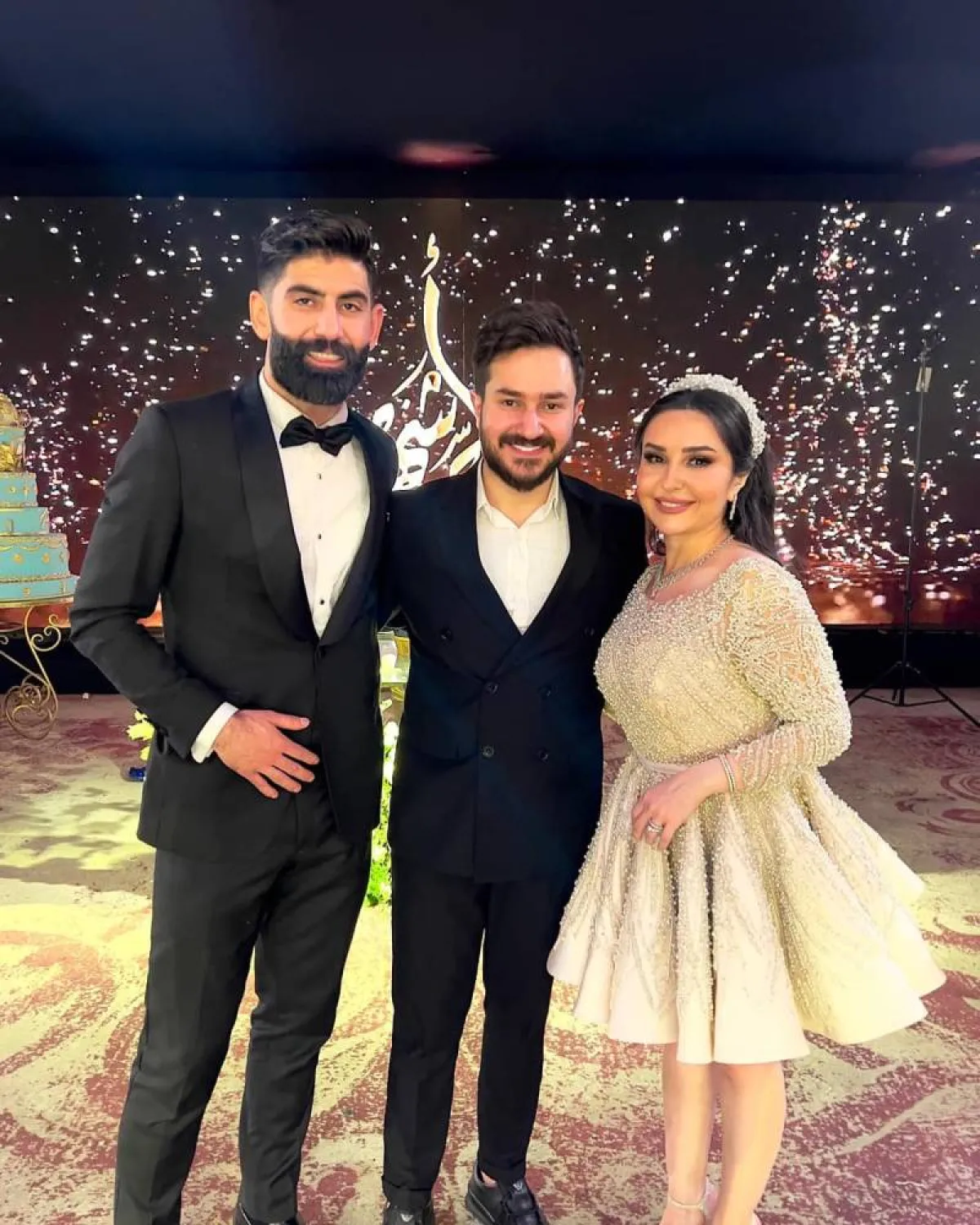 عبود وشهد برمدا وأحمد الصالح - الصورة من حساب عبود برمدا على فيسبوك