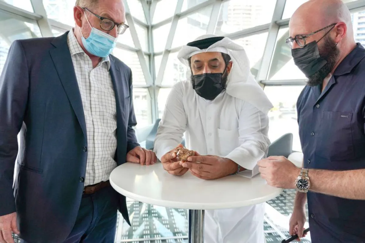 مركز دبي للسلع يستضيف مناقصة لبيع ماسة بوزن 1086.10 قيراط. الصورة من "وام"