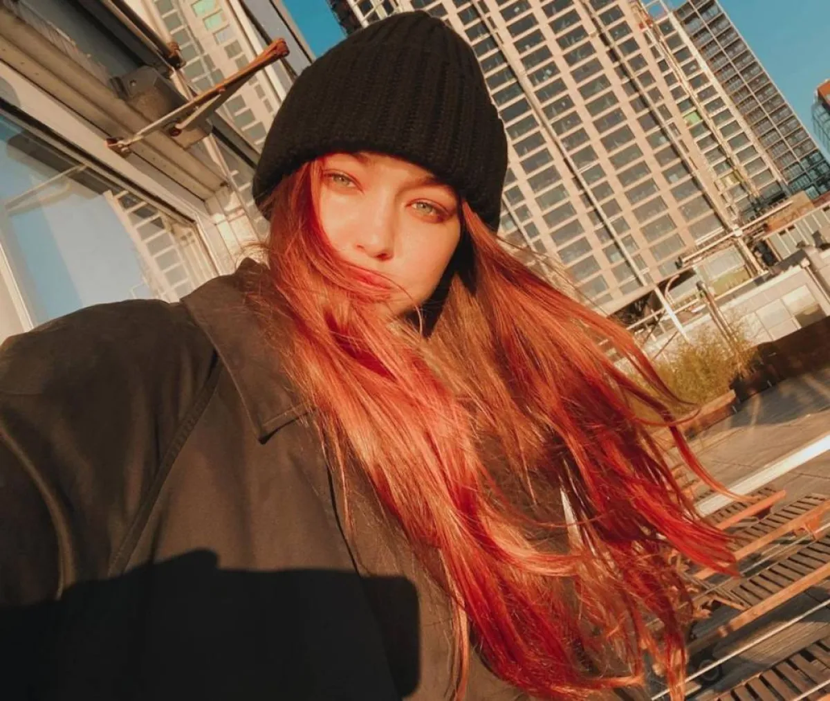 جيجي حديد - الصورة من حسابها في انستغرام