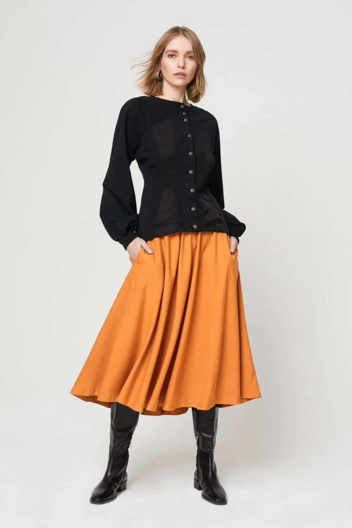 موديلات تنانير ميدي