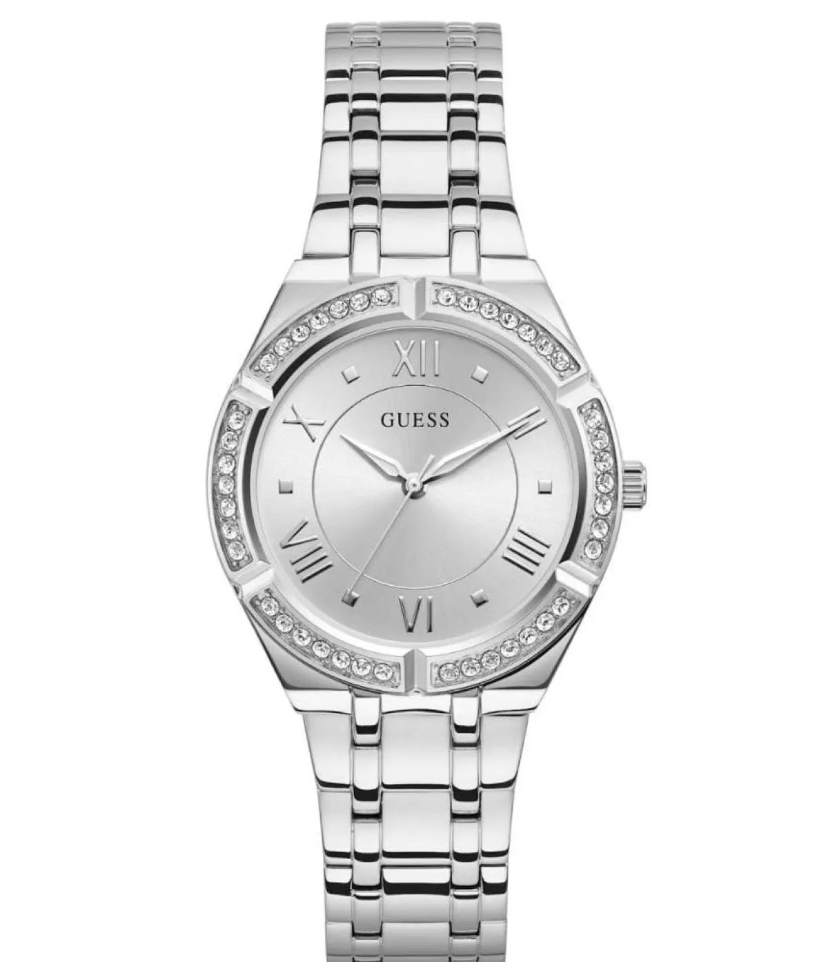ساعة Silver-Tone Analog  من جيس Guess  