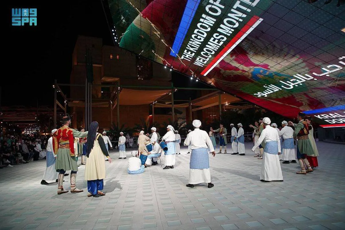 عرض مشترك بين جناح المملكة وجناح مونتينيغرو - الصورة من واس