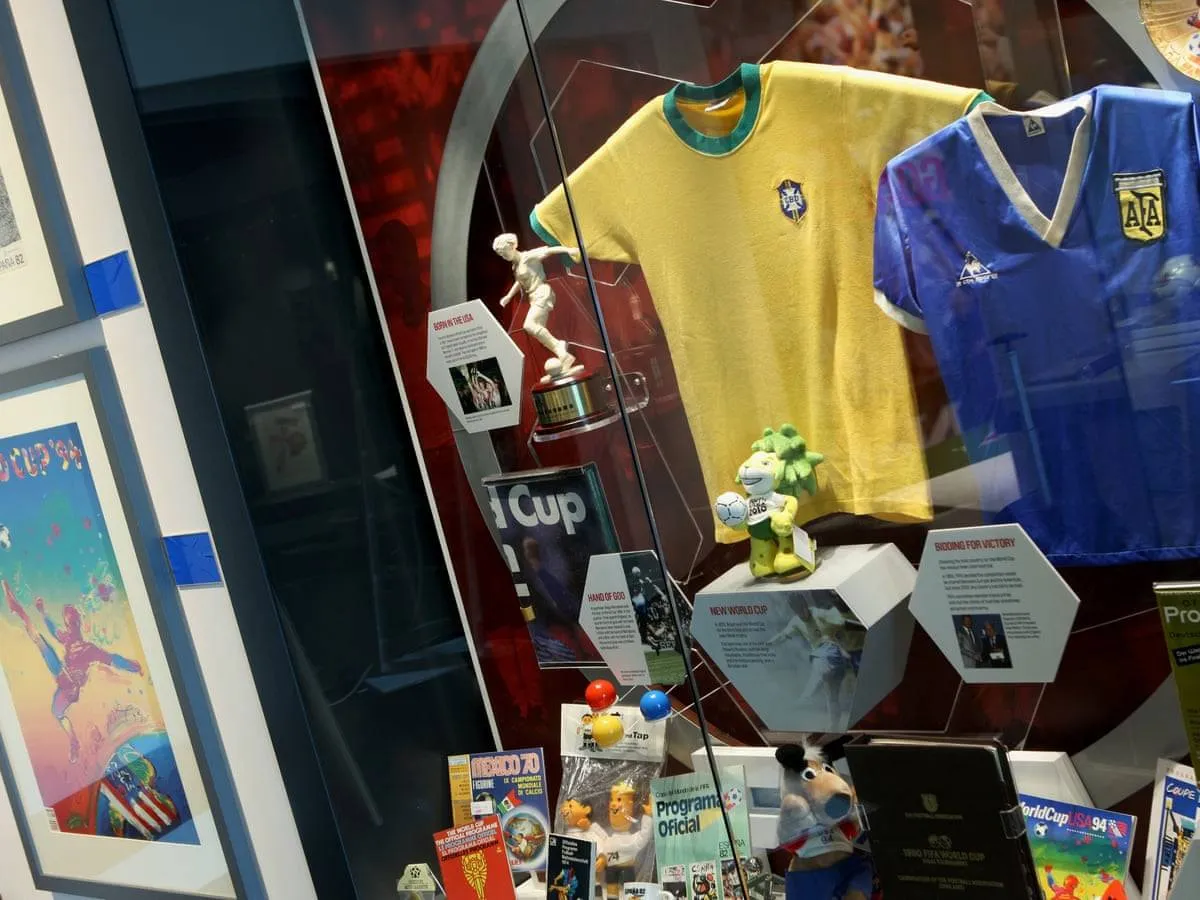 صورة من داخل متحف كرة القدم الوطني