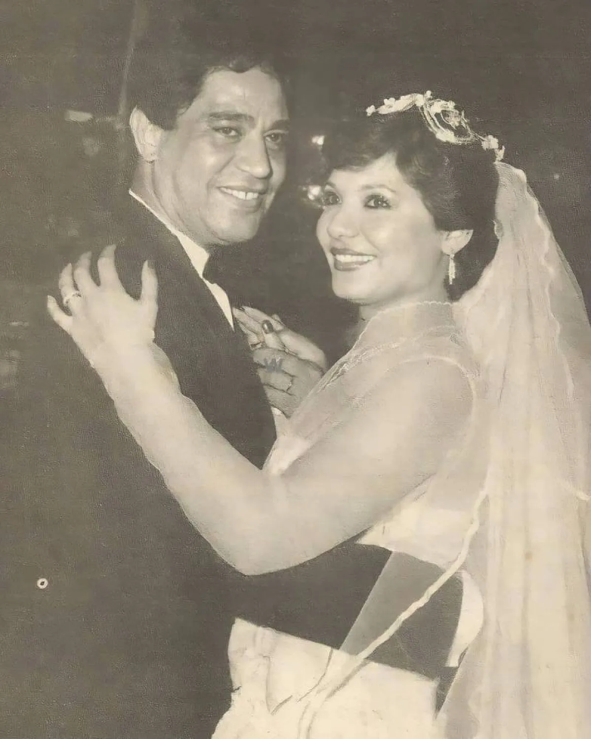 عايدة رياض وزوجها محرم فؤاد - الصورة من حسابها على انستغرام