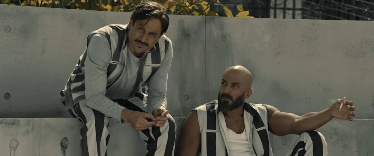 قصي خولي واسماعيل تمر في مشهد من مسلسل الوسم -  الصورة من المسؤول الإعلامي لمجموعة الـmbc