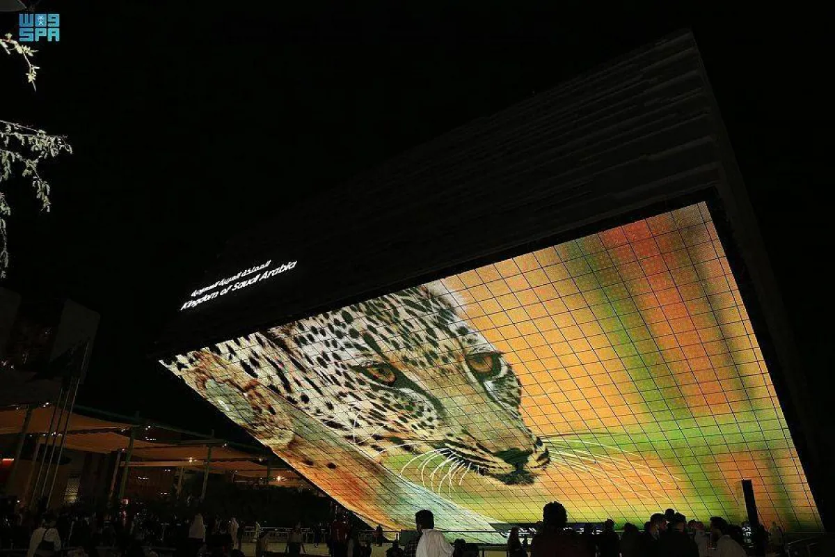 الجناح السعودي يحتفل بيوم النمر العربي في معرض "إكسبو دبي"- الصورة من واس