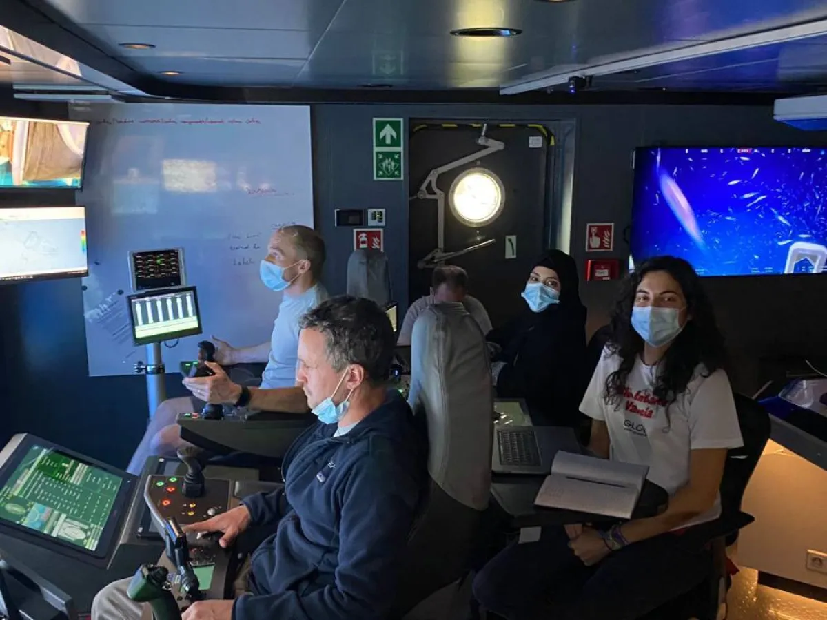 رحلة استكشاف البحر الأحمر - الصورة من حساب المركز الوطني لتنمية الحياة الفطرية على تويتر