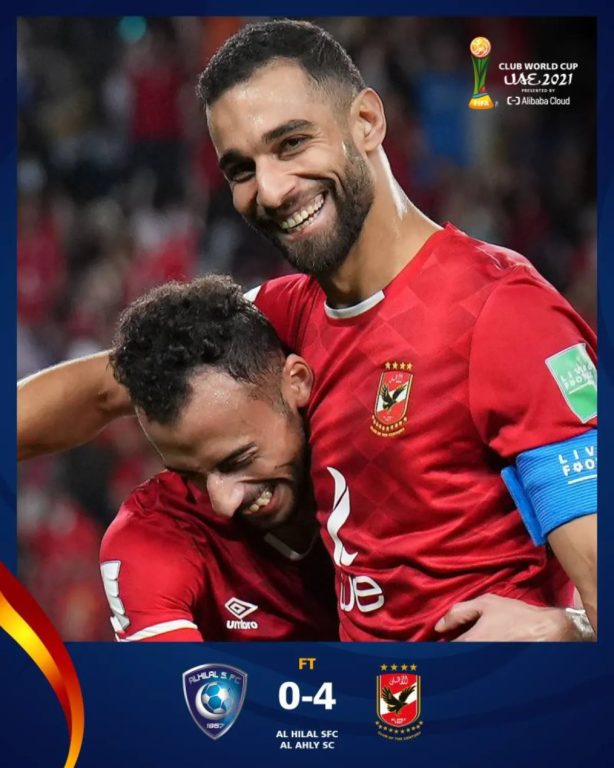 لاعبا الأهلي- الصورة من حساب فيفا على تويتر