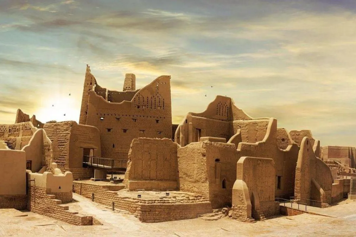 صورة تظهر تاريخ الدرعية مصدر الصورة من وكالة الأنباء السعودية واس