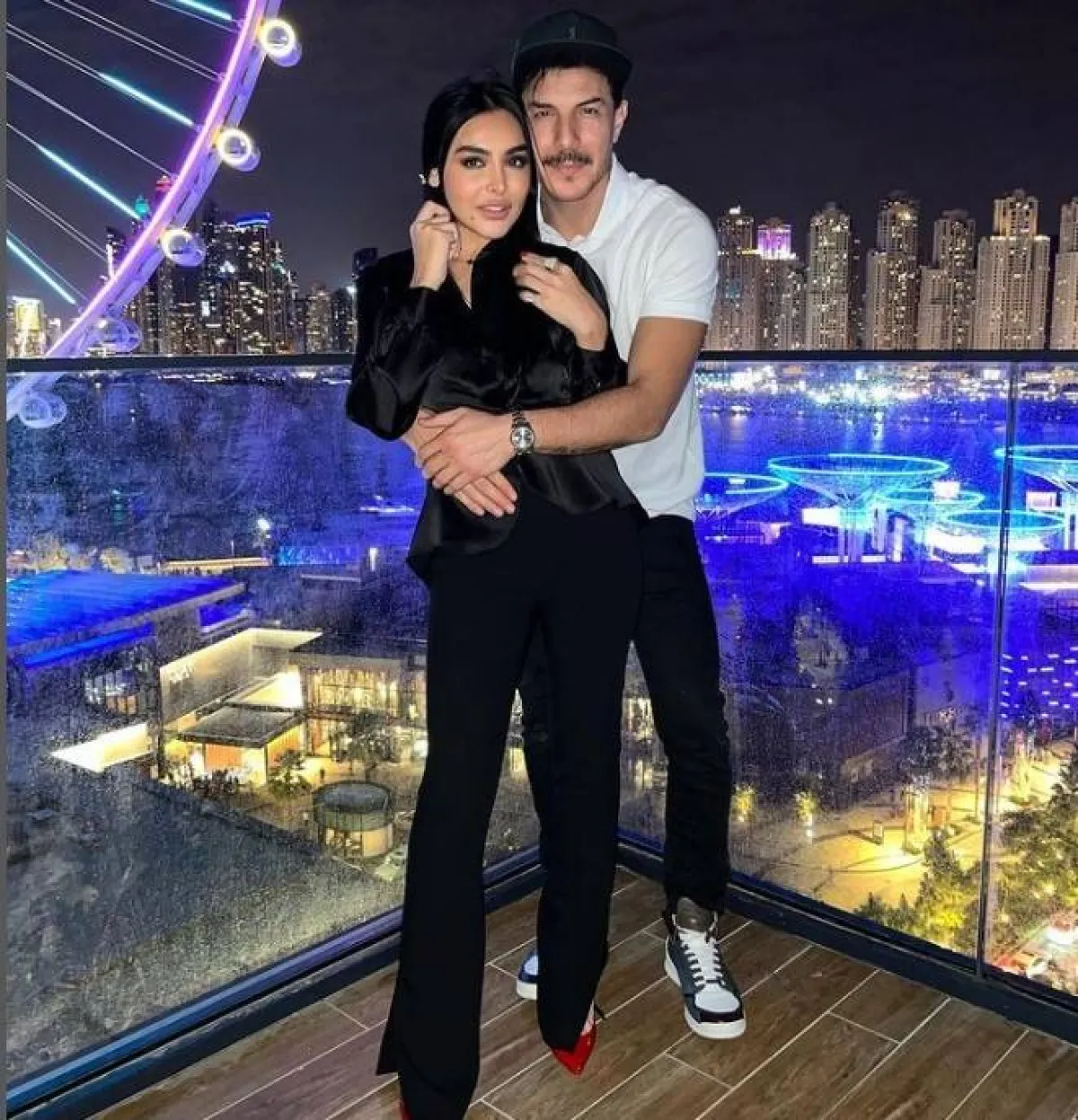 باسل خياط وناهد زيدان - الصورة من حساب ناهد على انستغرام 