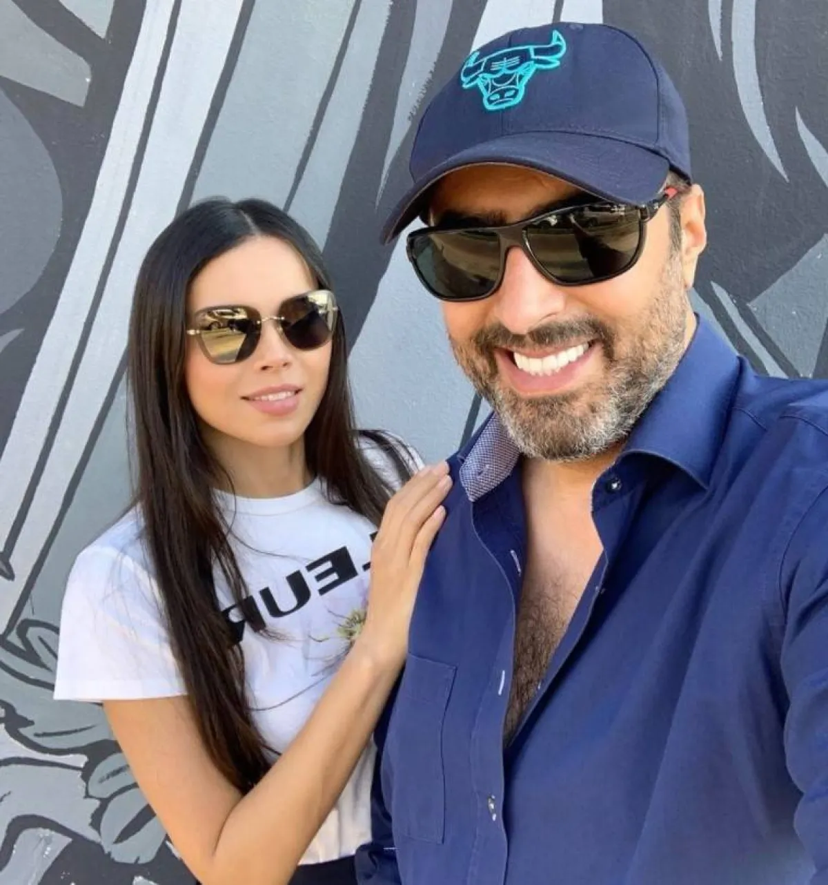 باسم ياخور ورنا الحريري - الصورة من حساب رنا على انستغرام 