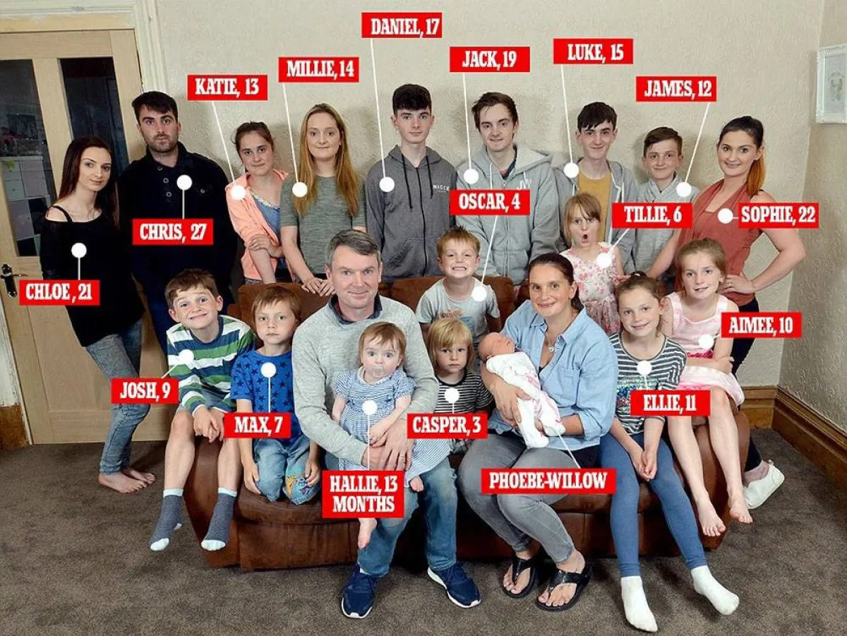 أسرة بريطانية تكسر الاعتقاد الشهير بعدد أولادها