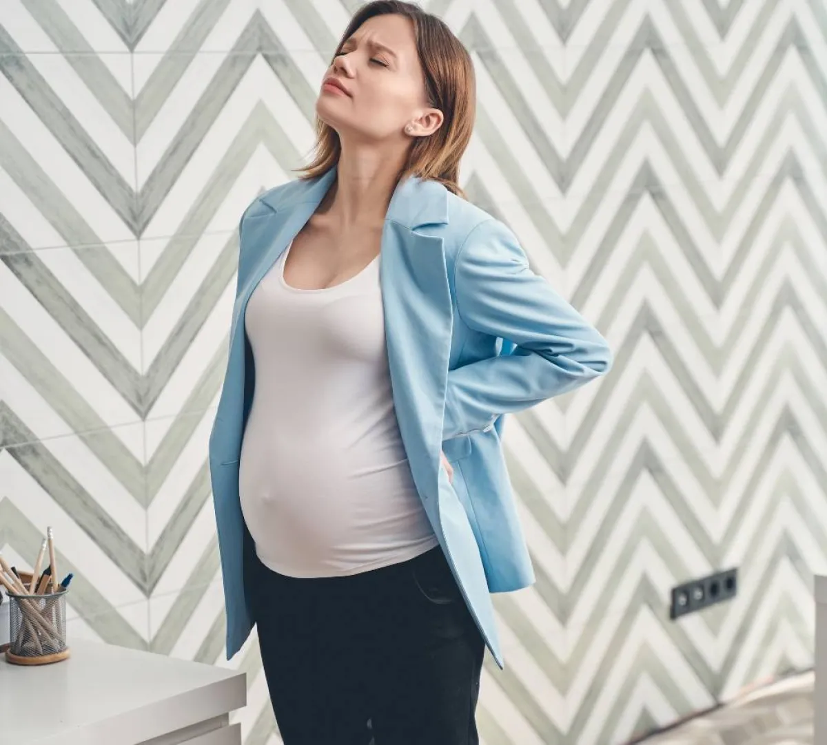 صورة لحامل تعاني من التهاب البول