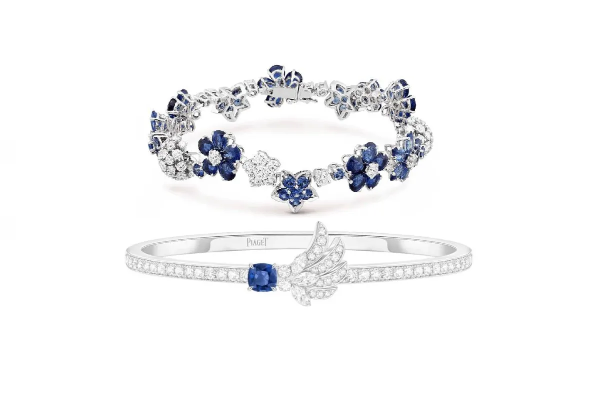  أساور مرصّعة بالياقوت الأزرق لعاشقات الأحجار الكريمة