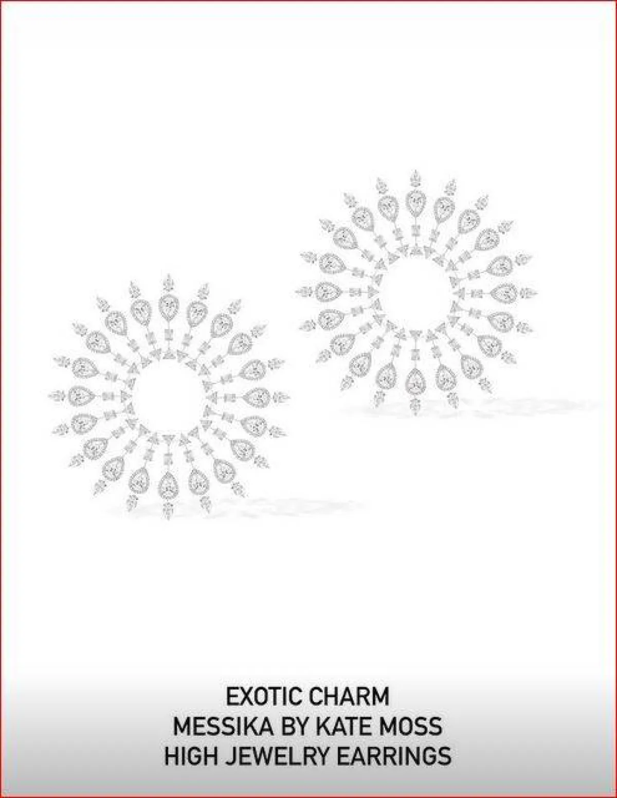 أقراط EXOTIC CHARM-الصورة من ستوري من حساب ميسيكا الرسمي على انستغرام
