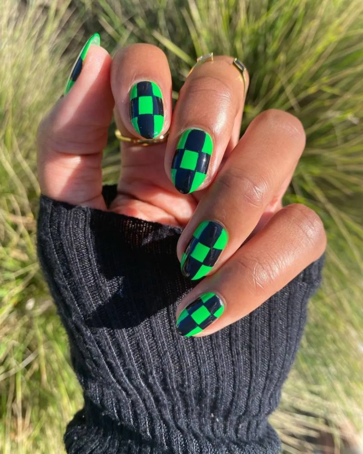 موديلات مناكير أخضر