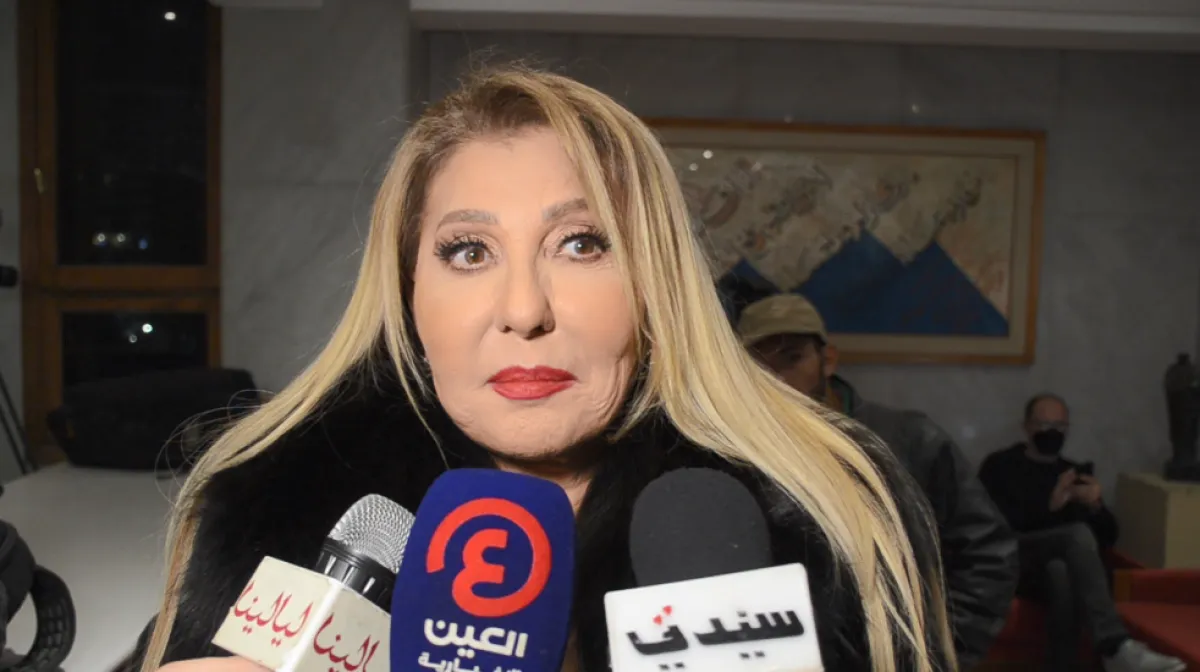 نادية الجندي خلال لقائها بسيدتي - الصورة خاصة بسيدتي