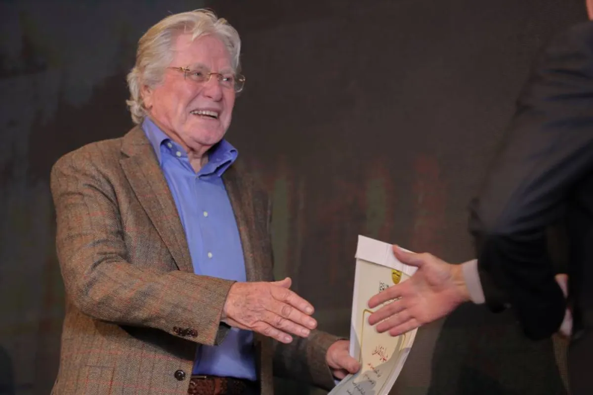 الفنان حسين فهمي - الصورة من المسؤول الإعلامي للمهرجان