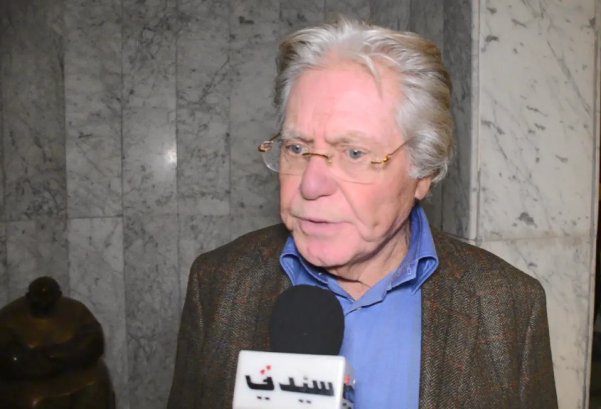 الفنان حسين فهمي خلال لقائه بكاميرا سيدتي - الصورة من خاصة بسيدتي