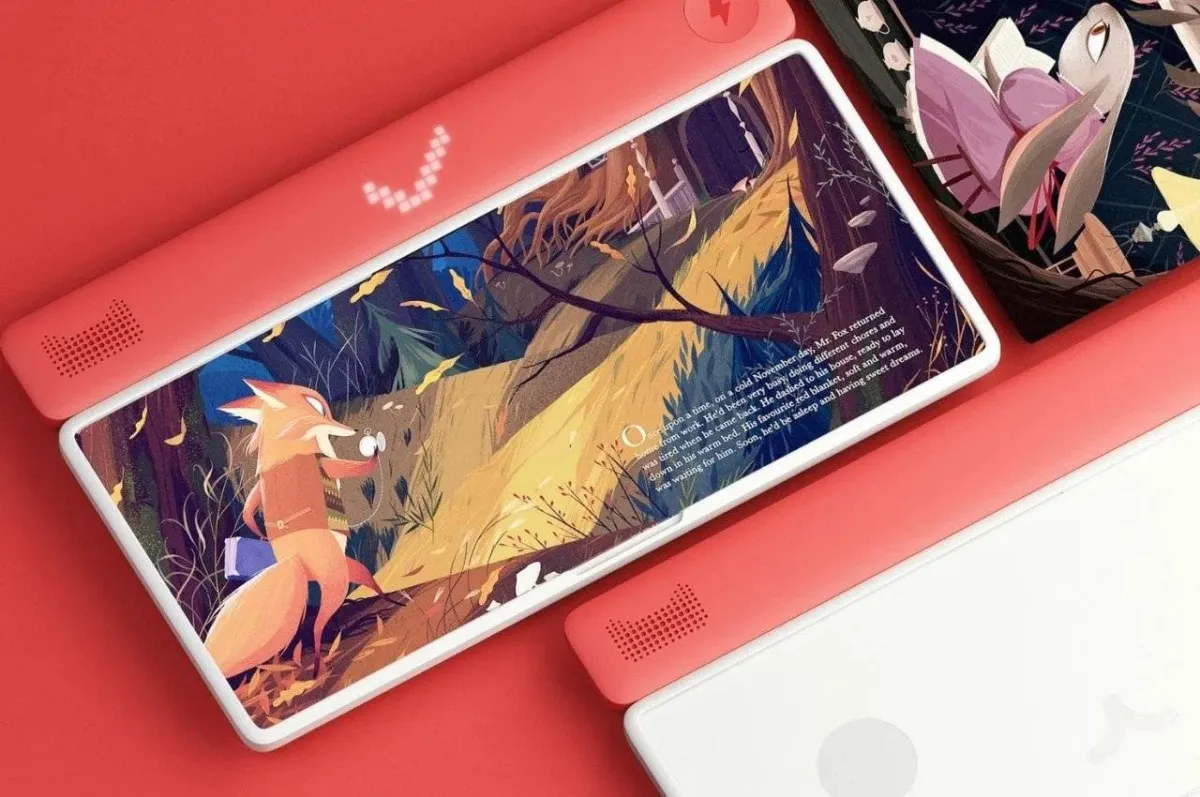 صورة من الجهاز الجديد المصمم للقراءة للأطفال