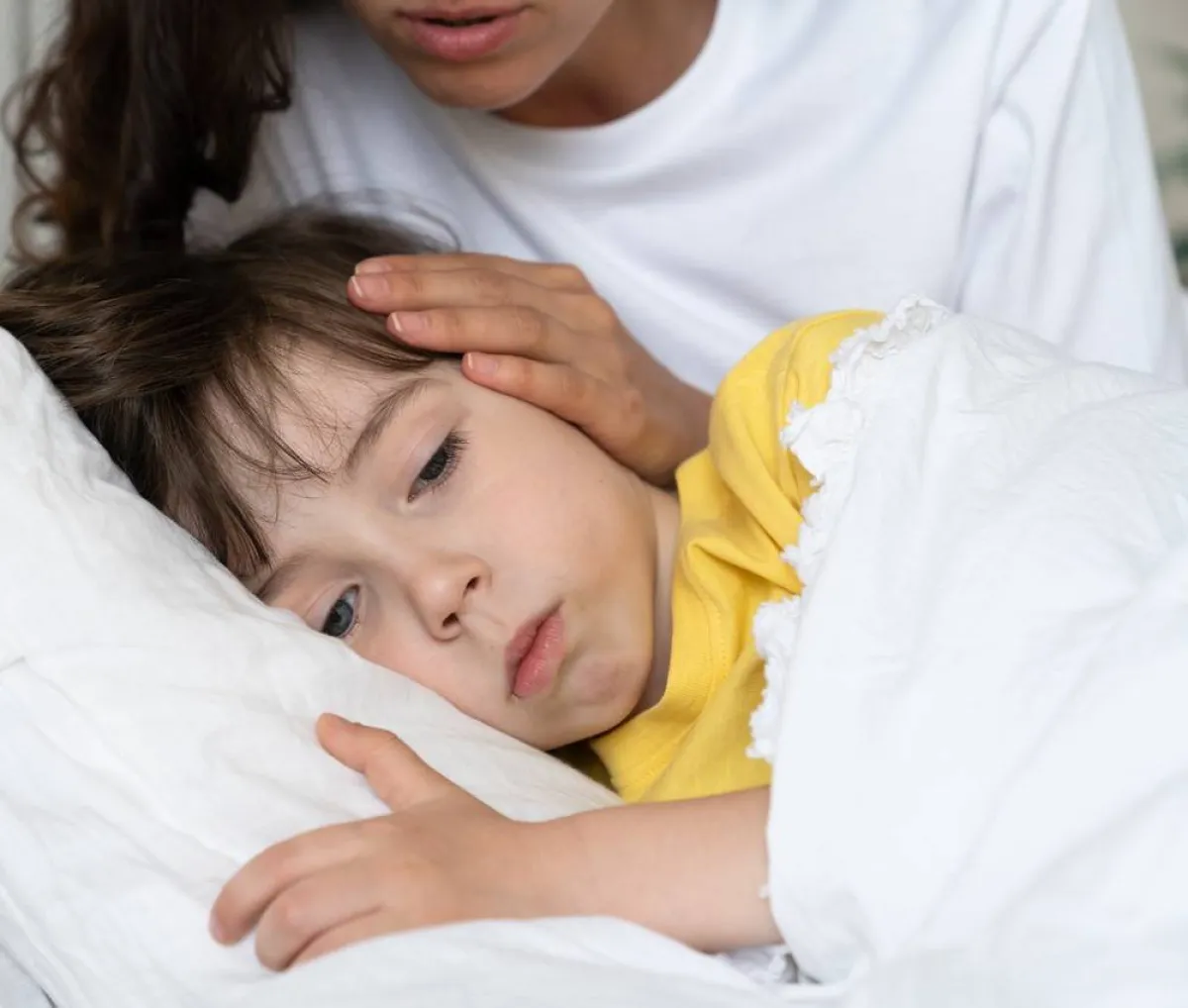 صورة لطفل مريض