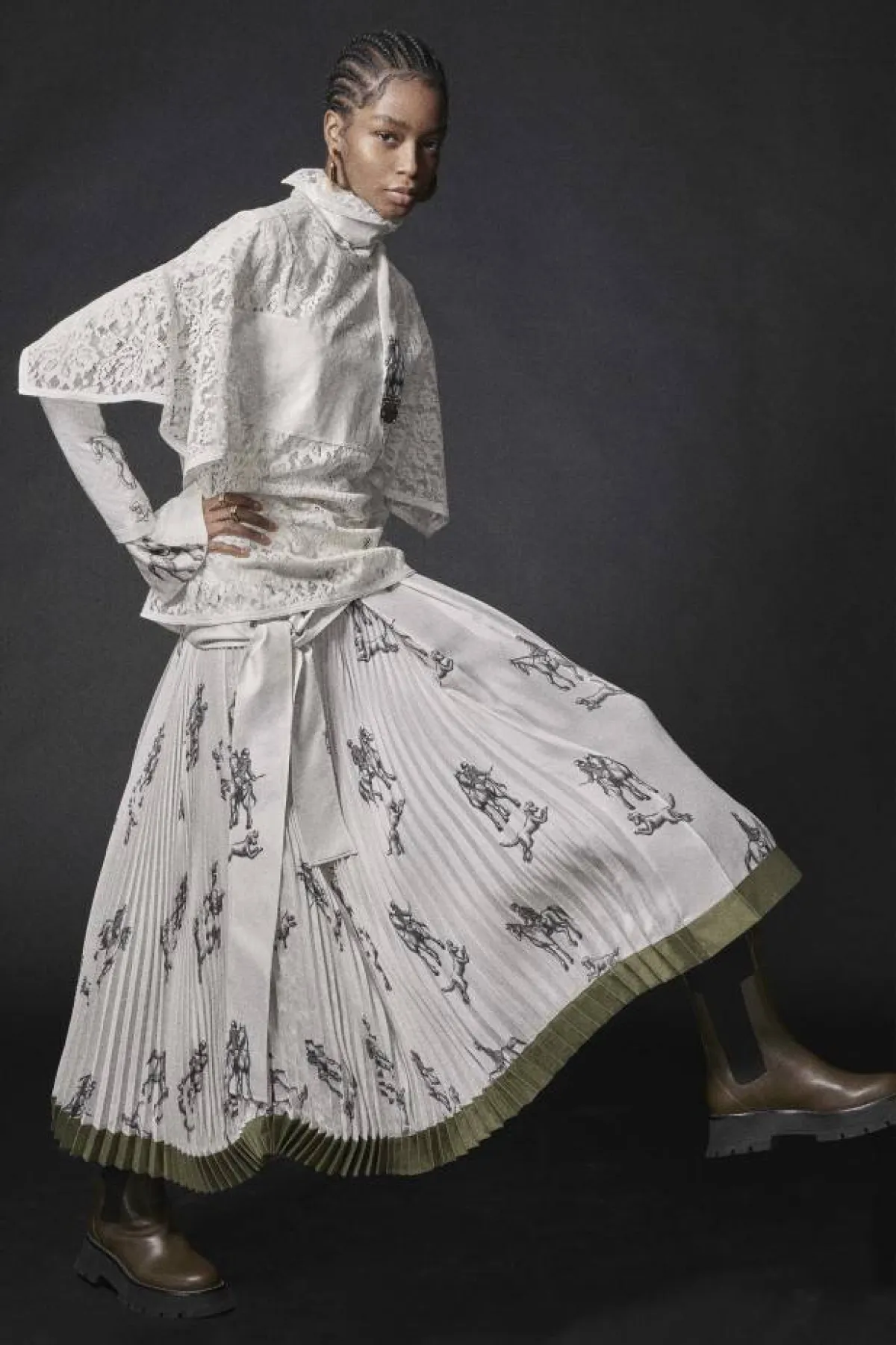 تنورة ماكسي باللون الأوف وايت من فيليب ليم 3.1 3.1Phillip Lim  