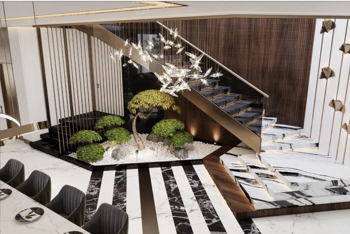 لا حدود لا ستخدام الرخام في المساحات المنزليّة