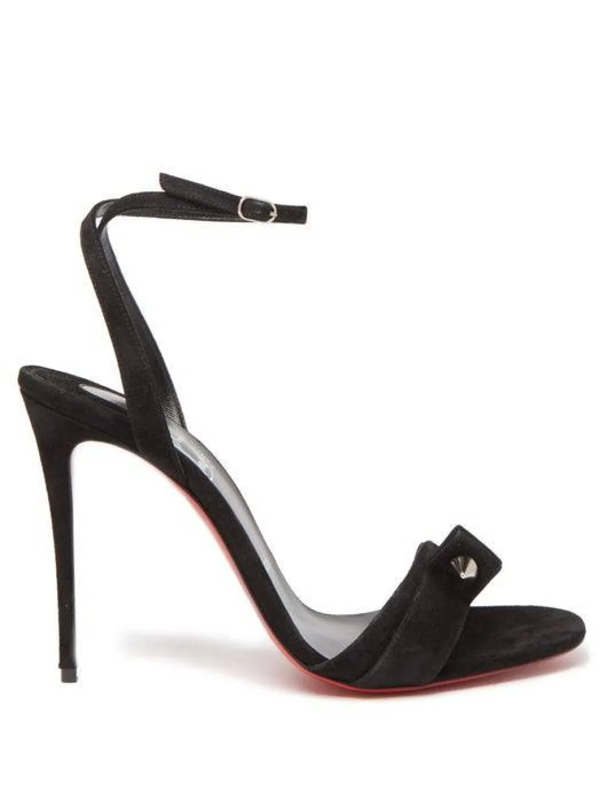 موديلات  صنادل كعب باللون الأسود