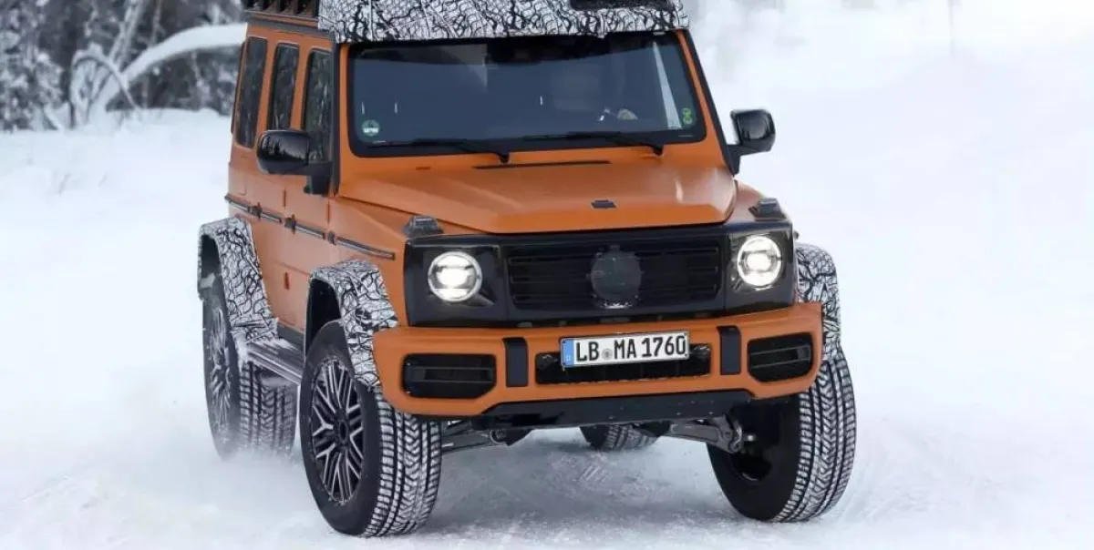 مرسيدس جي كلاس 2023 4x4 تظهر بتصميم جريء في أحدث اختبار أداء